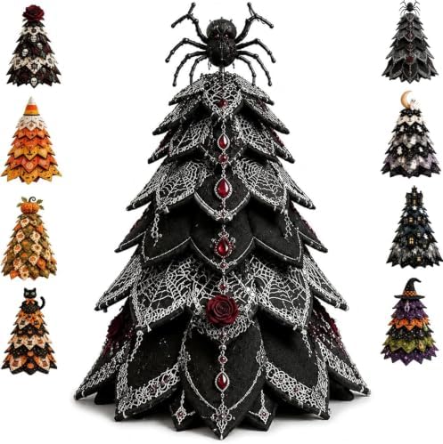 HZSprance DIY Quilted Christmas Tree Kit –3D Fabric Patchwork Kit(BlackF) by HZSprance