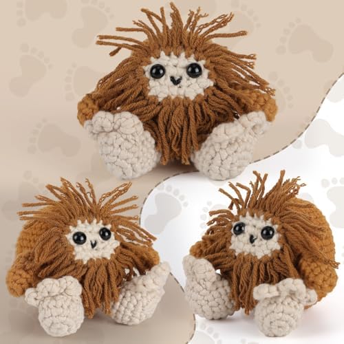 CrochetBox Bigfoot Crochet Kit for Beginners, Easy Craft for Adults - Image 2