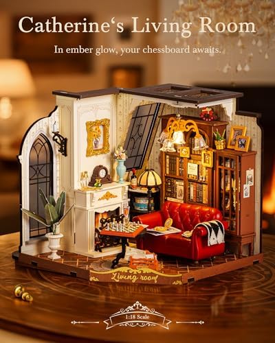 Rolife Living Room DIY Miniature Dollhouse Kit Gift for Adults - Image 2