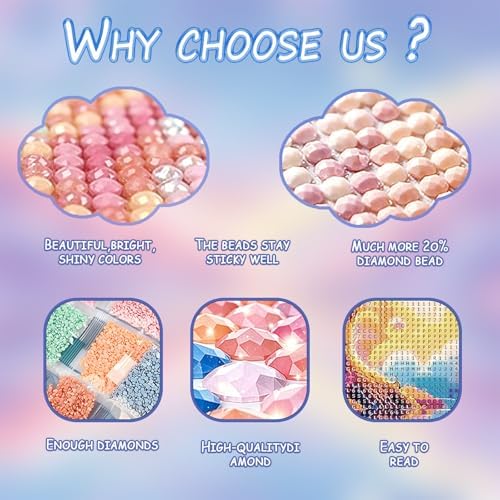 DOTSOPS 5D Dreamland Diamond Painting Kits for Adults 11.8 x 15.7 Inches - Image 4
