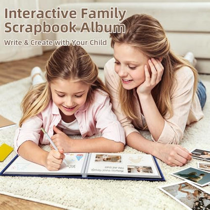 Popotop Photo Album Self Adhesive Scrapbook Album for 4x6 5x7 8x10 Pictures DIY Photo Book as Scrapbooking Supplies Kits, Birthday Gifts for Women Mom Wedding Baby Family Travel - Image 2