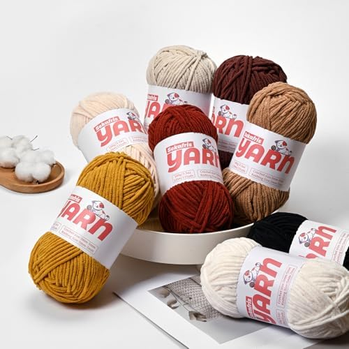 Plush Chunky Chenille Yarn for Crocheting, Soft Fluffy Velvet Yarn for Crocheting, Fuzzy Baby Blanket Knitting Yarns, 100g/131yds Bulky Amigurumi Yarns（Coffee） - Image 4