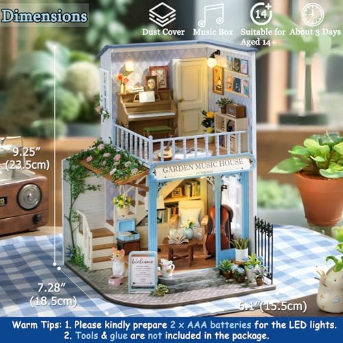DIY Miniature Dollhouse Kit with Furniture Plus Dust Proof & Music Movement - Image 4