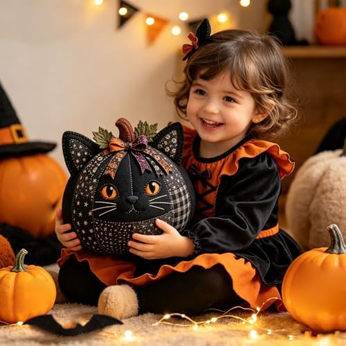 DIY Animal Pumpkin Sewing Kit - Autumn Fabric Animal Pumpkin Craft Set for Adults Beginners - Thanksgiving Handmade Fall Patchwork Craft Kit for Holiday Decor - Image 7