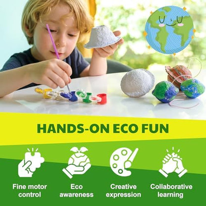 4M - STEAM Green Paper Crafts - Make Recycled Papers, Flower Pressing Art - Eco-Friendly STEAM Craft Paper Kit for Kids Ages 5+ - Learn Sustainability Through Creative Activities - Image 5