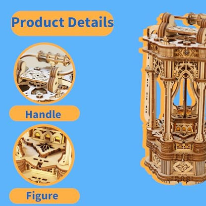 Music Park 3D Wooden Puzzles for Adults, Hand Lantern - Image 4