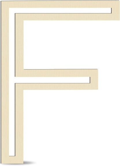 Large Wooden Letters 14 inch for Wall Decor Crafts Big Wood Letter F 1/5 Inch Thick Unfinished Alphabet Cutouts Paintable Letters for DIY Wreath Home Party Wedding Baby Nursery Decorations (F)