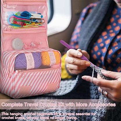 Coopay 63 Pcs Crochet Kit for Beginners, All-in-One Crochet Starter Kits - Image 3