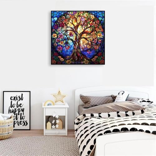 VIGEGU Tree of Life Paint by Numbers Kit for Adults Beginner with Framed - Image 3
