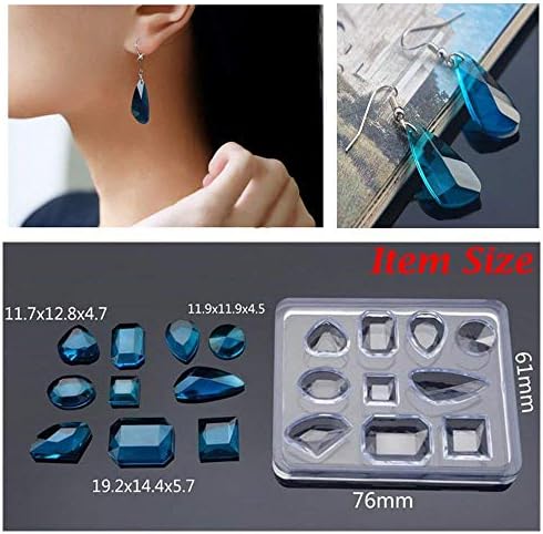 Newest Formula UV Resin Kit with Silicone Molds, Lamp, Coloring Inks, Open Back Bezels & Tapes, Tweezer, Holographic Glassine Glitter & Nacre Shell Pieces for Resin Jewelry Making, Resin Crafts DIY - Image 4