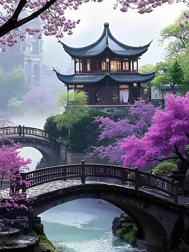 Diamond Art Kits for Adults,Mount Fuji Diamond Art Painting Kits for Adults by croshom