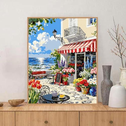 ZRIZQ Paint by Numbers Kit for Adults Beginner Landscapes,City Scape,16x20 - Image 3