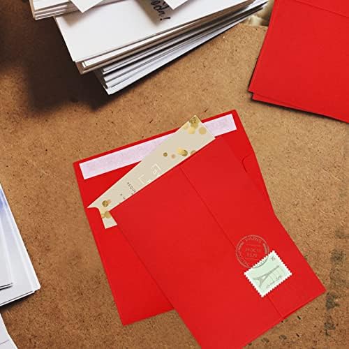 70 Packs A4 Envelope Red, 4x6 Photo Envelopes for Invitations, Envelopes Self Seal for Weddings, Baby Shower, Photos, Postcards, Greeting Cards, Mailing - Image 6