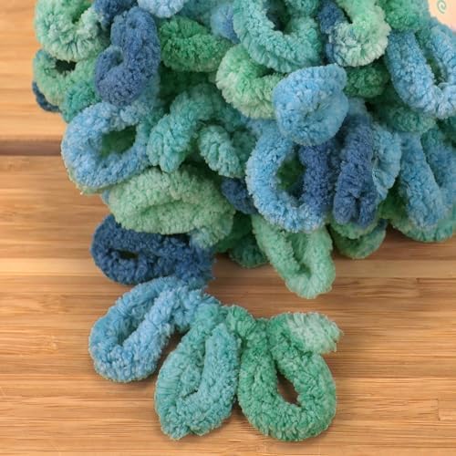 JubileeYarn Fun Finger Loops Yarn - Oceanus - 6 Skeins - Image 2