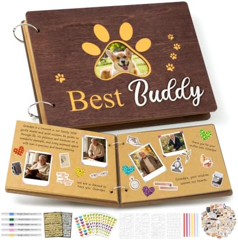 CY2SIDE DIY Pet Photo Album Scrapbook Craft Kit for Dog Lovers & Pet Parent by CY2SIDE
