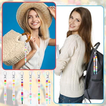 Suncalla 984 Pcs 24 Set End of Year Gift Keychain Making Kit Gift Crafts - Image 5