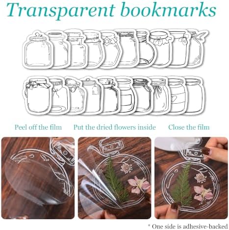 95PCS Real Natural Dried Pressed Flowers and Leaves Craft Kit with 20 Self-Adhesive Bookmarks, Tweezers & Glue Pen for Resin, Scrapbooking & DIY Crafts - Image 2