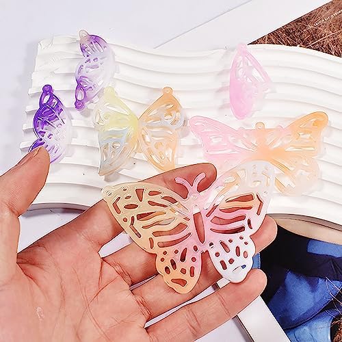 Attuslla Earring Resin Molds Silicone Butterfly Jewelry Making Earring Molds Pendant Casting Resin Epoxy Molds with Jump Rings for DIY Jewelry Making, Pendant, Earrings - Image 7