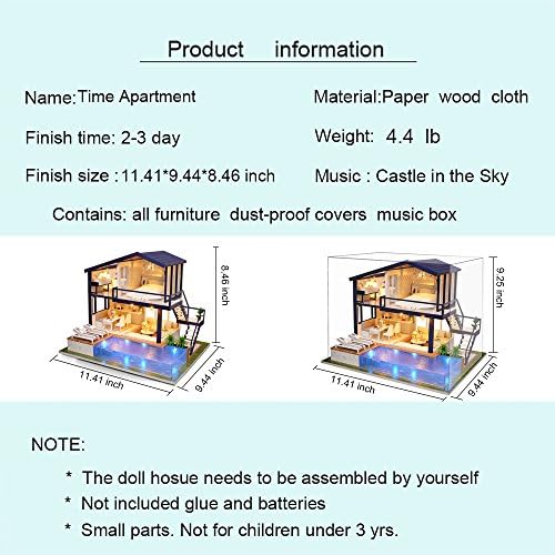 Spilay DIY Miniature House Kit for Adults, Miniature Dollhouse Kit - Image 4
