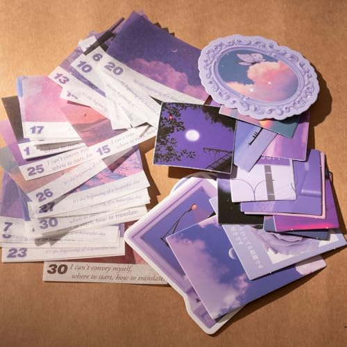 YagCu Scrapbook Kit for Beginners, Aesthetic Junk Journal Supplies, Scrapbooking and Journaling Materials, Bullet Journals Stationery, Planner DIY Arts Craft, Women Adults - Image 7