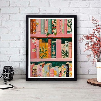 Tiwabb Pink Book Stamped Cross Stitch Kits for Adults Beginners - Image 2