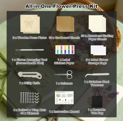 NEIGIKI All-in-One 10-Layer Flower Press Kit - Image 3