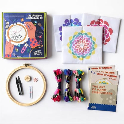 KNOT YOUR TYPE Stitch by Multicolours DIY Embroidery Kit - Bundle of 3 | Hand Embroidery Kit with All Stitching Materials | Perfect Art & Craft Gift Set, Stitching Kit for Adults - Image 3