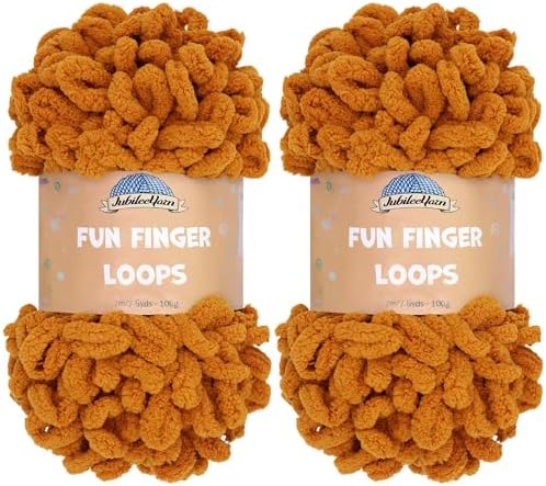 JubileeYarn Fun Finger Loops Yarn - Chocolatier - 2 Skeins by BambooMN