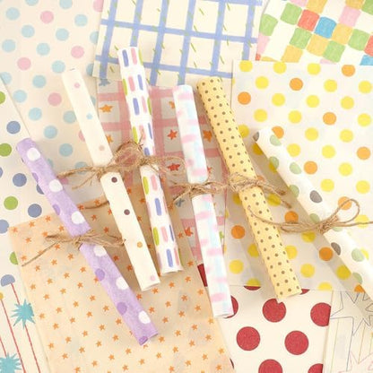 icceemee 160 Sheets of Colorful Dots Scrapbook Paper, journaling Scrapbook Supplies Craft Collage Paper Set, Junk Journal Bullet Journal Poster Room Decor for Card Making Decorative Gifts - Image 3