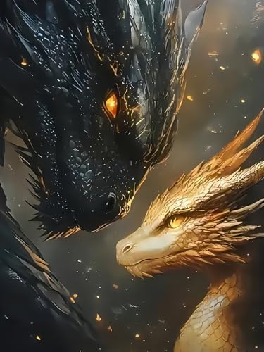 BYGFHLYW Animal Dragon Paint by Numbers Kit for Adults Beginners by BYGFHLYW