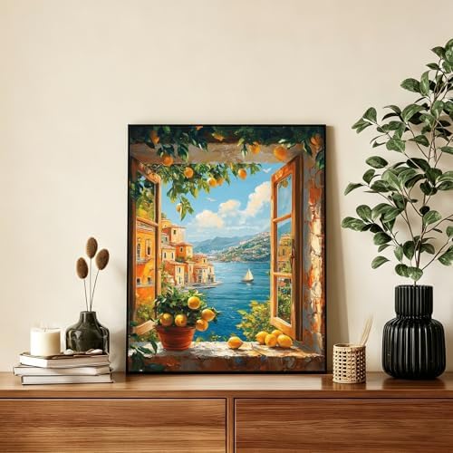 AUKELHJ Paint by Numbers Kit for Adults Beginner, Window View, 16X20 Inch - Image 2