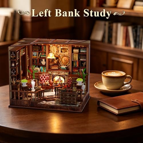 SUNNINO Book Nook Kits for Adults, DIY Miniature Dollhouse Kit - Image 5