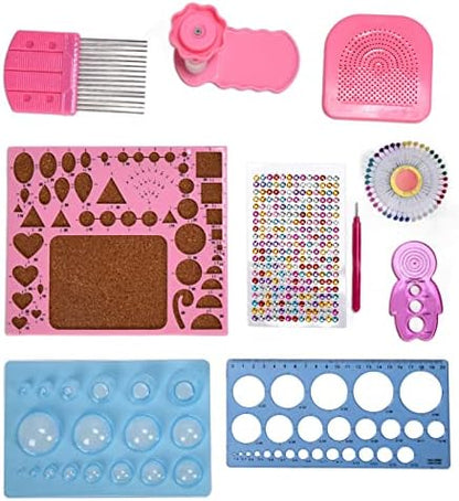 Adfaga Professional Paper Quilling Kits Complete Set with 1260 Colorful Strips Quilling Tools Accessories for Adults Beginners DIY Craft Projects Handmade Gift Idea - Image 6