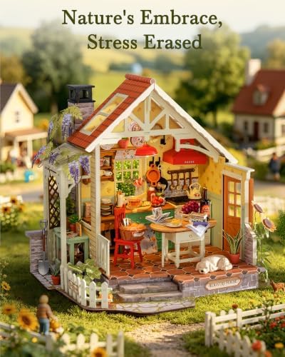 Rolife DIY Miniature House Kits-Sunlit Farmhouse Kitchen (Advanced Level) - Image 4
