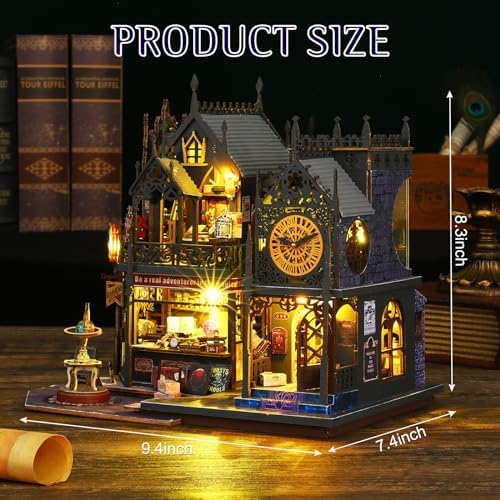 DIY Dollhouse Kit, Miniature House Building Kit with Led for Adult - Image 2