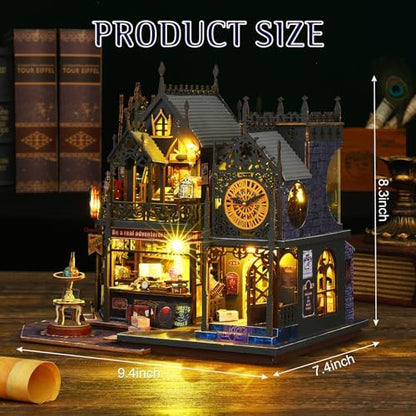 DIY Dollhouse Kit, Miniature House Building Kit with Led for Adult - Image 2