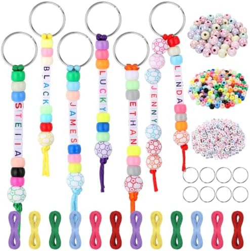 Landical 564 Pcs Soccer Keychain Making Kit DIY Soccer Party Favor Craft by Landical