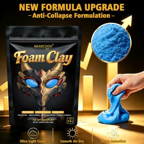 MEARCOOH Modeling air Dry Foam Clay Blue Cosplay Magic Clay 100g (3.53oz) - Image 3