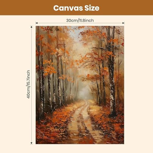 WUDWL Fall Paint by Numbers Kit for Adults,Color By Numbers for Adults - Image 5