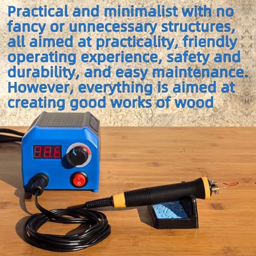 FIRElood LH55-1 wood burning kit,wood burning tool,digitally adjustable temperature wood burner kit,professional wood burner tool kit for adults beginners craft,pyrography pen (LH55-A pen) - Image 4