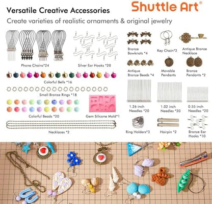 Shuttle Art 82 Colors Polymer Clay Kit, Oven Bake Clay for Kids, 19 Sculpting Tools, 16 Accessories, Non-Toxic, Non-Sticky DIY Crafts for Kids Adults - Image 4