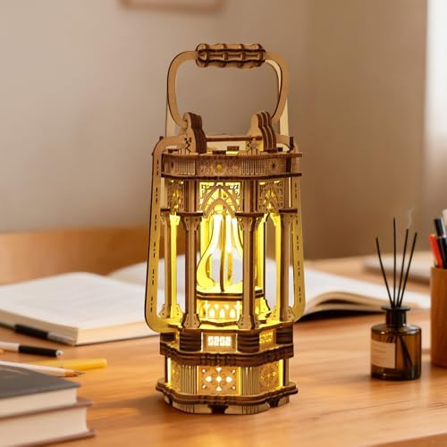 3D Wooden Puzzle for Adults, DIY Lantern Model Kit by MakingLifeFunforCool