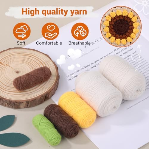 Fedmut Complete Crochet Starter Kit Phonebag Knitting Kit with Yarn, Hooks - Image 4