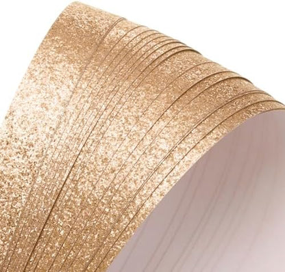 MECCANIXITY 360 Sheets Origami Paper Glitter Stars Papers Light Brown Fold Paper for Beginner Arts Crafts Projects,0.4 x 9.3 Inch - Image 3