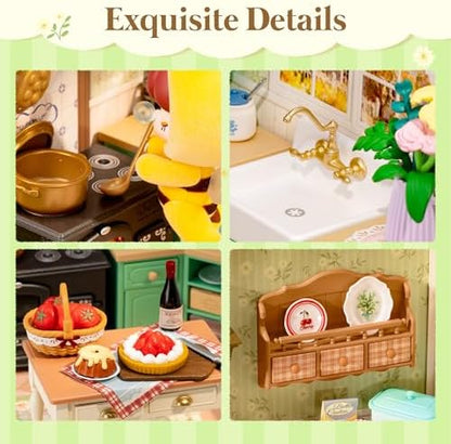 ROBOTIME Super Creator DIY Mini House Building Kit - Farmhouse Kitchen - Image 4
