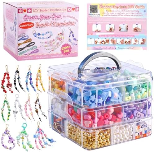 TOHONGADON 2200 PCS DIY Bag Charm Kits,Assorted 8 Color,with Video Tutorial by TOHONGADON