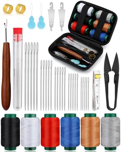 TLKKUE Sewing Kit for Adults, Steel Needles for Hand Sewing by TLKKUE