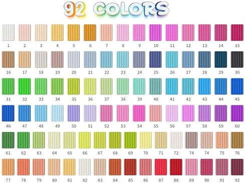 Aestd-ST Polymer Clay 92 Colors, Oven Bake Modeling Clay for Kids & Artists - Image 6