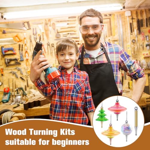 CroBlissful 20 Set Christmas Tree Ornament Woodturning Kit, Multicolor - Image 6
