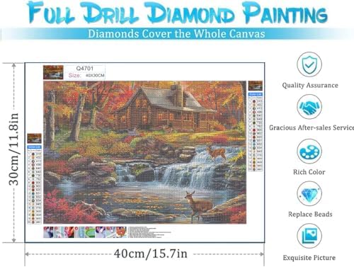 DOTSOPS 4 Pcs Landscape City Diamond Painting Kits Art Adults Painting Kit - Image 2